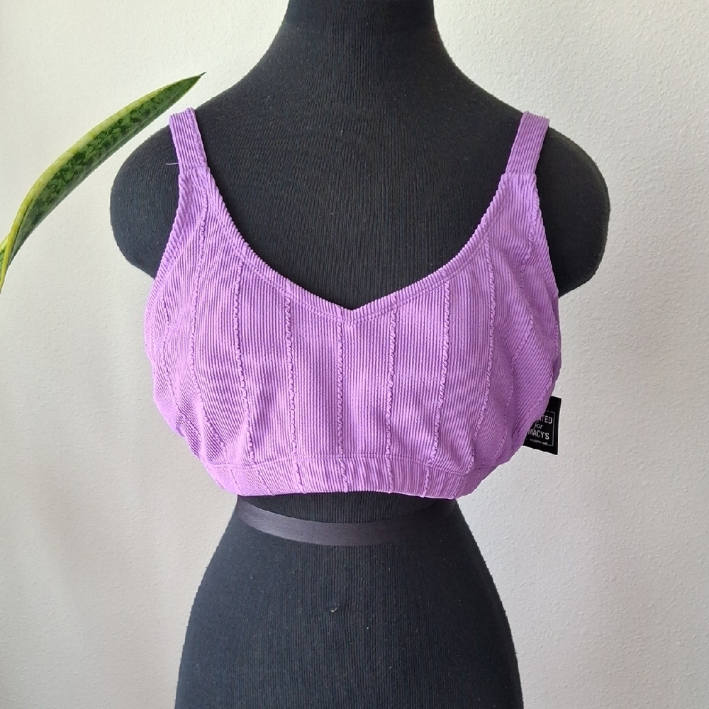 Salt + Cove Purple Bikini Top